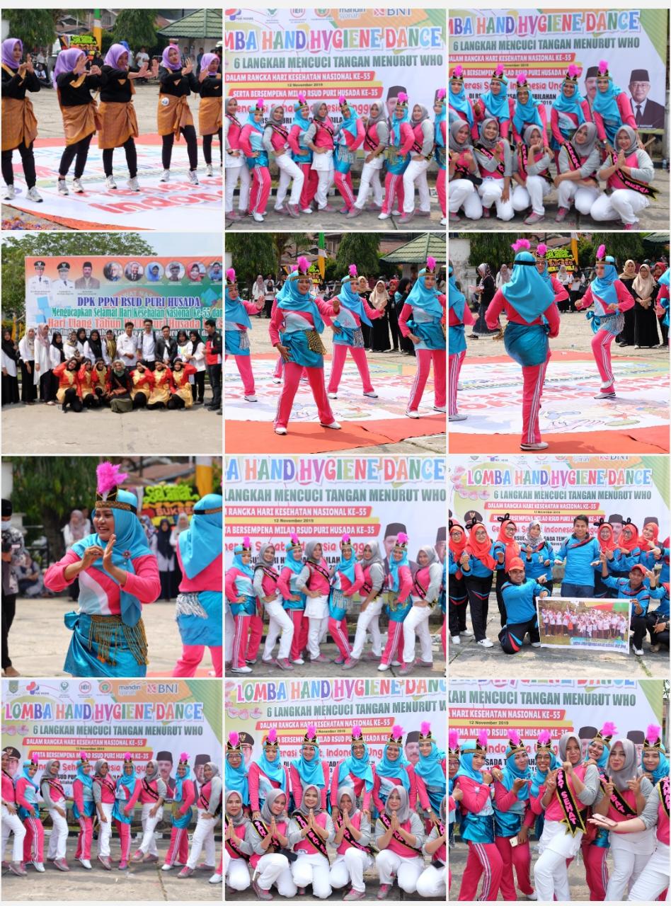 Lomba Handy Hygiene Dance Turut Merihakna HKN ke-55 di Inhil