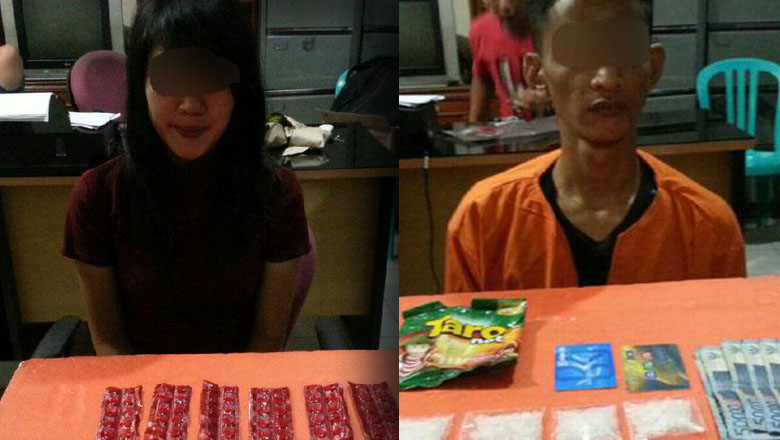 Edarkan Sabu, Sepasang Kekasih Di Inhil Di Tangkap