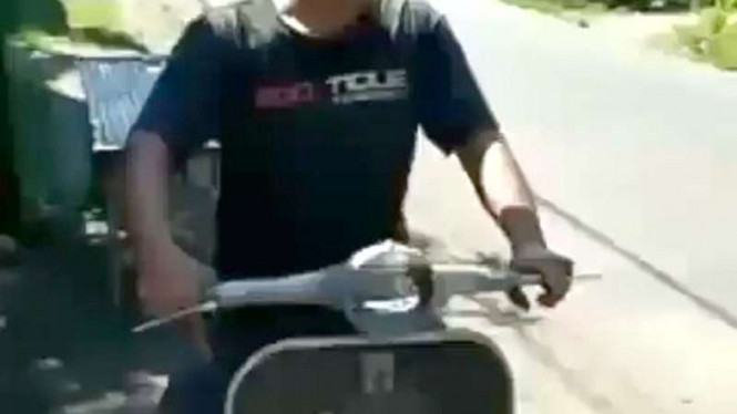 Enggak Kebayang, Naik 'Vespa' Ini Sampainya Kapan