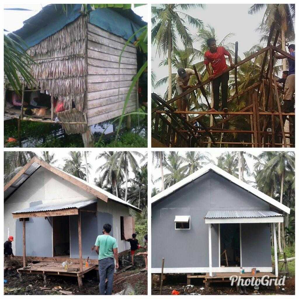 KPSI Kecamatan Pelangiran Gelar Bedah Rumah Perdana