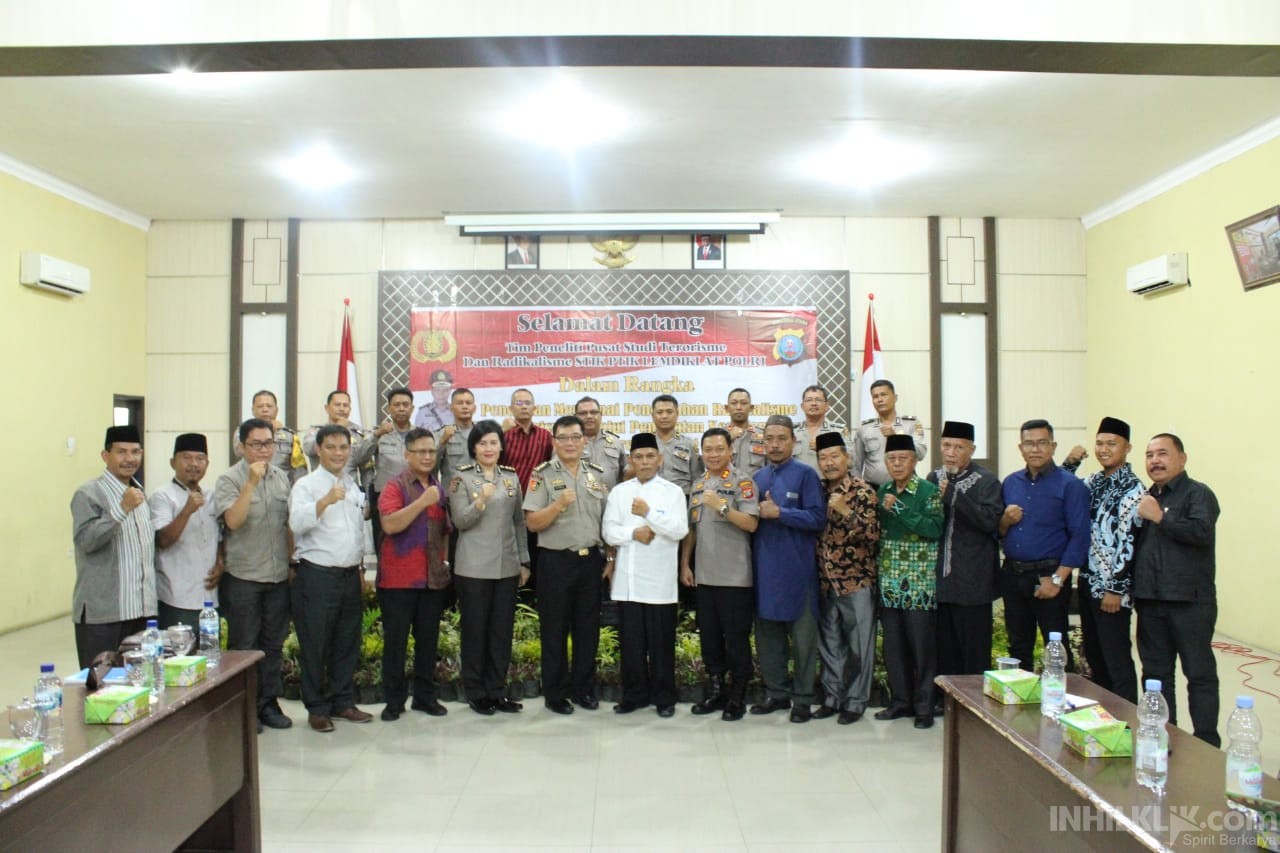 Kapolres Sergai Terima Tim Peneliti Pusat Studi Terorisme dan Radikalisme STIK PTIK LEMDIKLAT POLRI