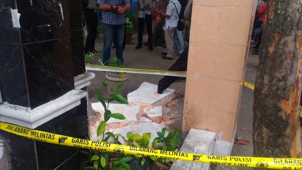 Timpa Siswa hingga Pingsan, Polisi Selidiki Proses Pembangunan Pagar SDN 121 Pekanbaru yang Roboh