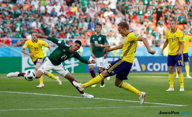 Menang Telak Atas Meksiko, Swedia Melaju ke 16 Besar Piala Dunia 2018