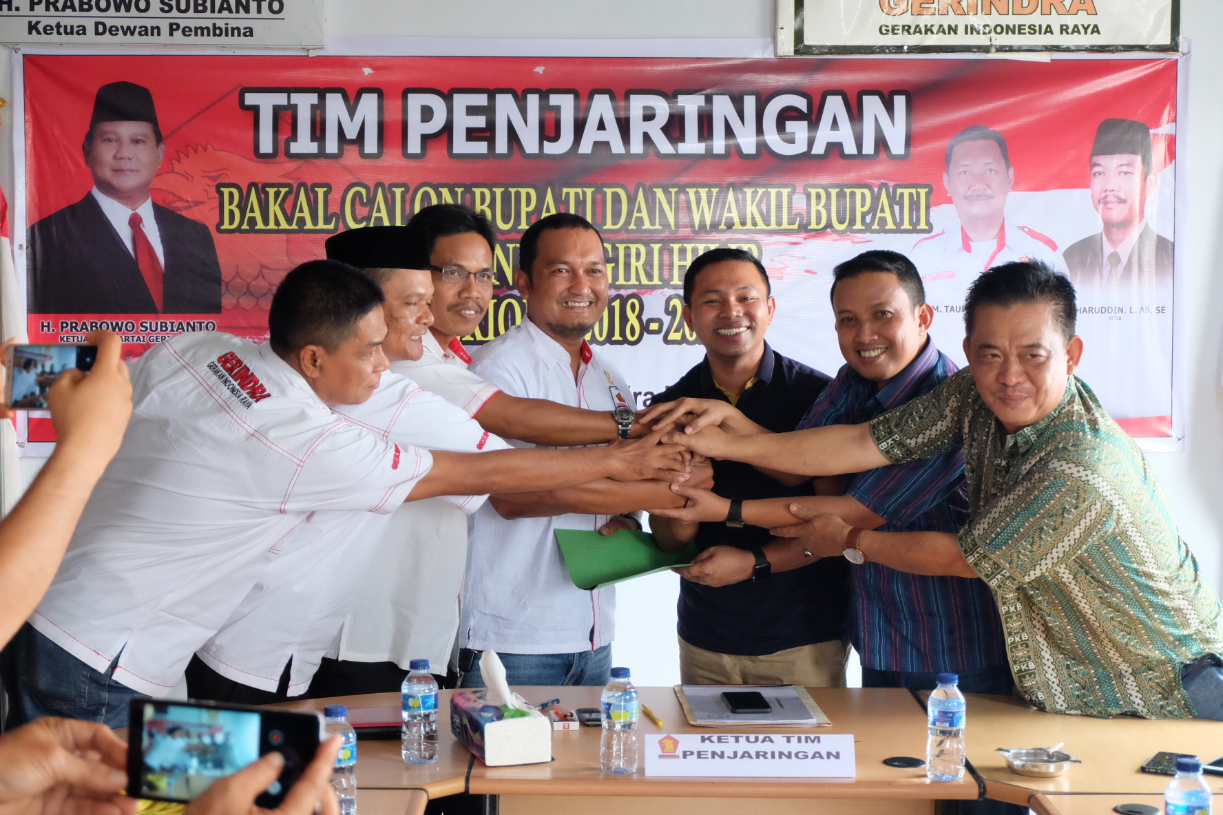 Cabup Inhil Abdul Wahid Mendaftar ke Partai Gerindra
