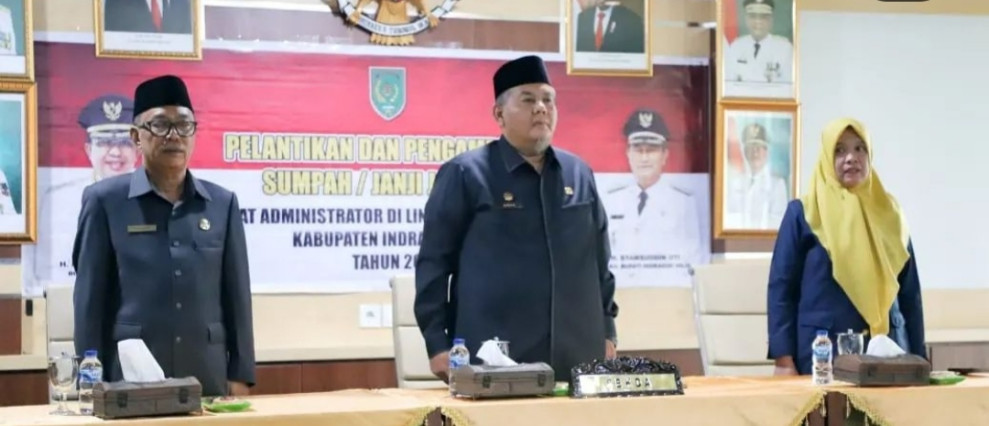 Pemkab Inhil Lantik 2 Pejabat Administrator