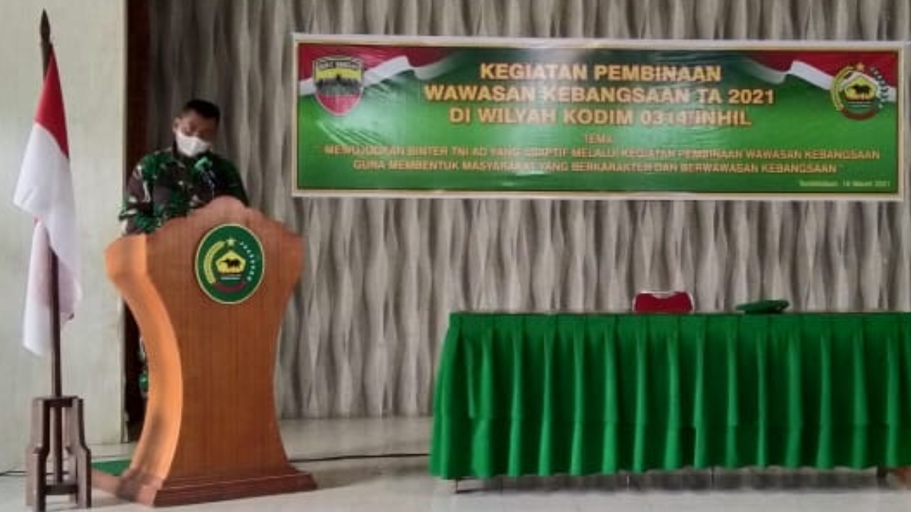 Kodim 0314 lnhil Gelar Kegiatan Pembinaan Wawasan Kebangsaan