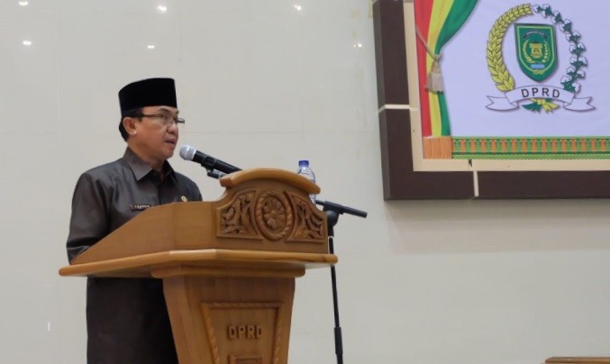 Bupati Inhil Hadiri Paripurna ke-4 masa persidangan II Tahun 2018