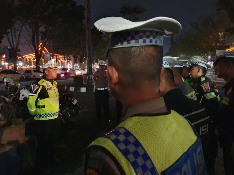 Polantas Amankan 16 Motor Terindikasi Balap Liar di Pekanbaru