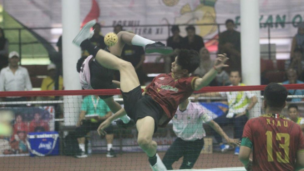 Porwil XI Sumatra, Tim Sepak Takraw Tambah 2 Medali Emas untuk Riau