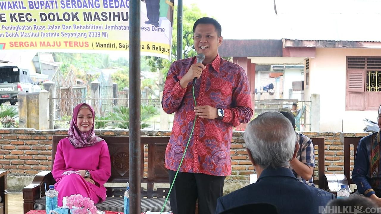 Wabup Sergai Resmikan Ruas Jalan dan Jembatan di Dolok Masihul