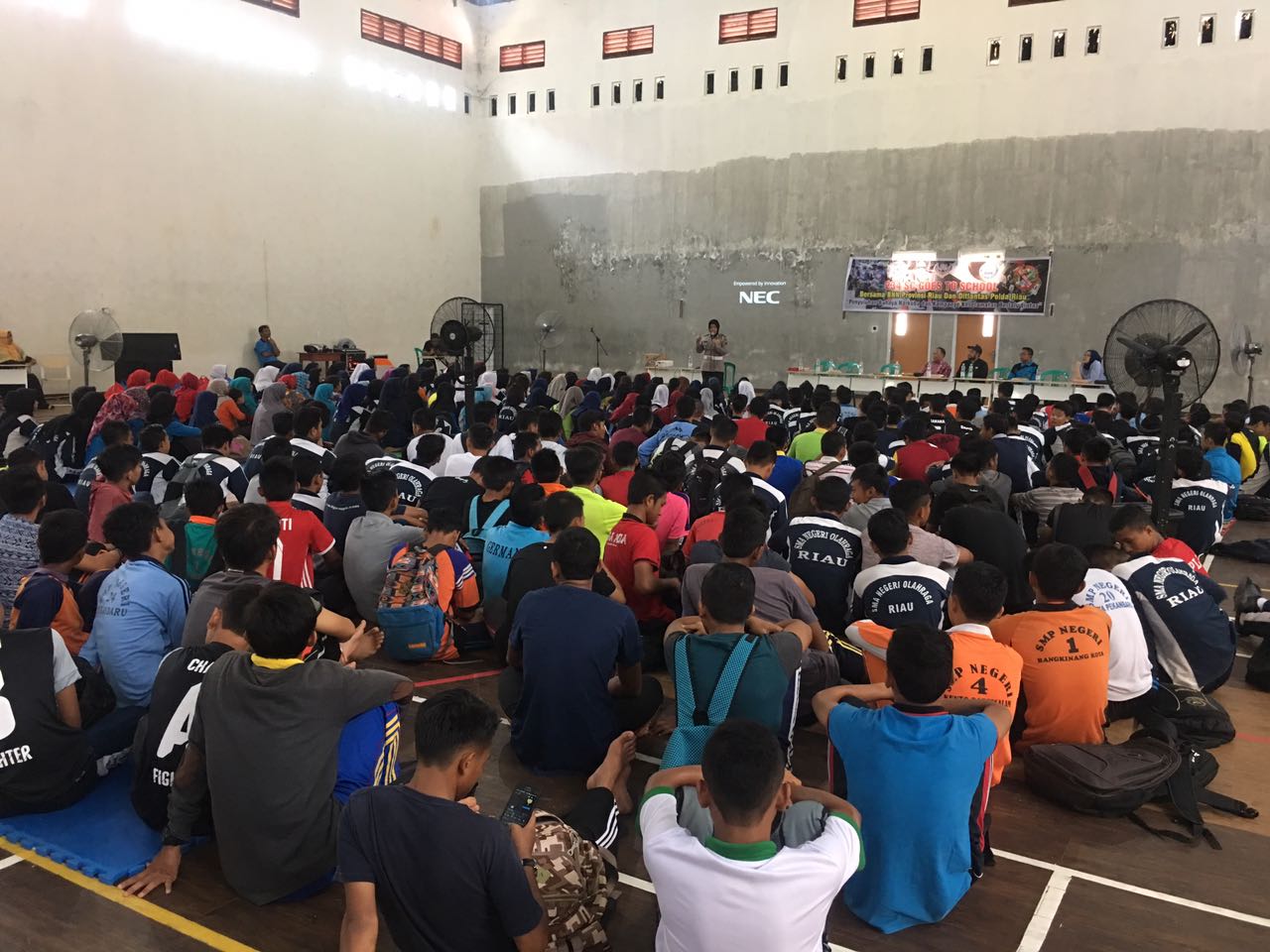 Dirlantas Polda Riau Gelar Sosialisasi Lalulintas, Diikuti 400 Siswa SMA Negeri Pekanbaru