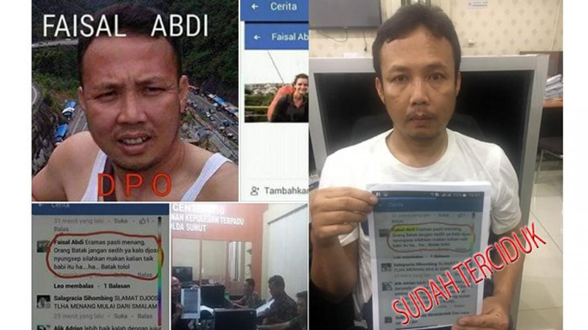 Akhirnya si Penghina Etnis Batak di Facebook, Faisal Abdi Berhasil Ditangkap Polda Sumut