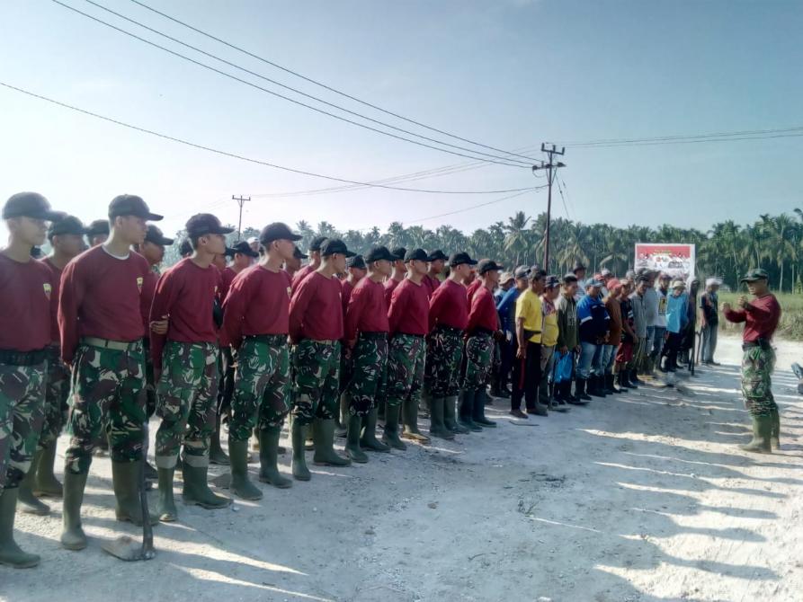 Sebelum Berangkat ke Lokasi Sasaran, ini yang Dilakukan Para Satgas TMMD ke 106 Kodim 0314/Inhil