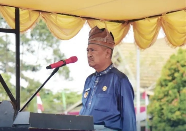 Hari Jadi ke-66 Provinsi Riau, Wabup Inhil Pimpin Apel di Lingkungan Pemkab