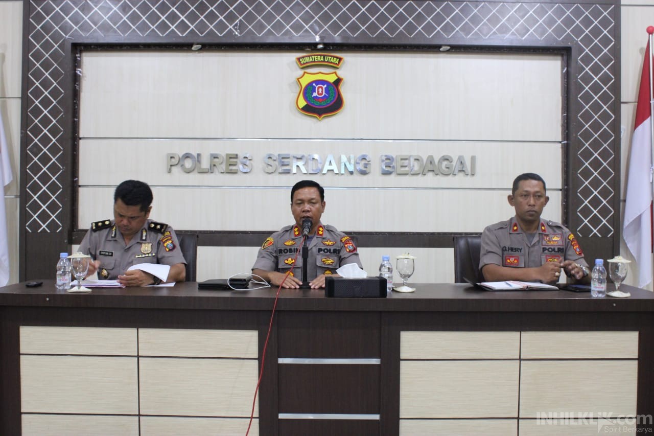Polres Sergai Gelar Anev Mingguan Tentang Mengetahui Sitkamtibmas