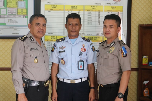 Kabag Ops dan Kasat Sabhara Polres Inhil, Sambangi LP Klas II A Tembilahan