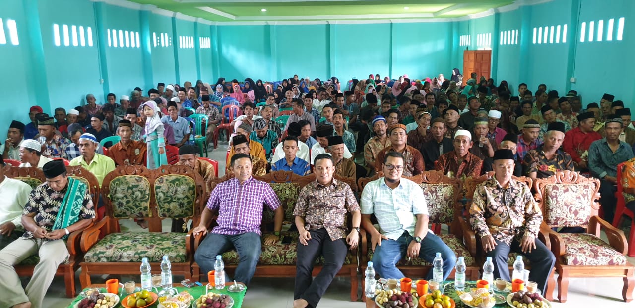 Didampingi Dani dan Iwan Taruna, Abdul Wahid Silaturahmi ke Seberang Tembilahan