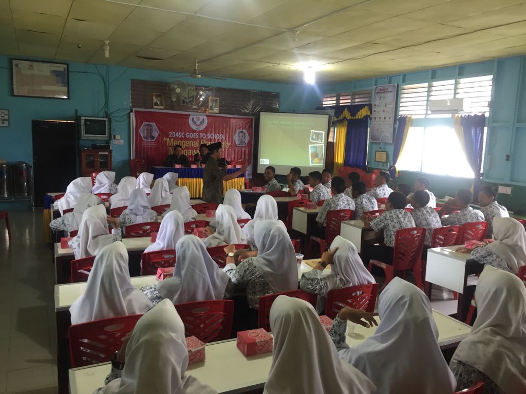 234SC Inhil Gelar Goes to Schol di SMAN 1 Tembilahan Hulu