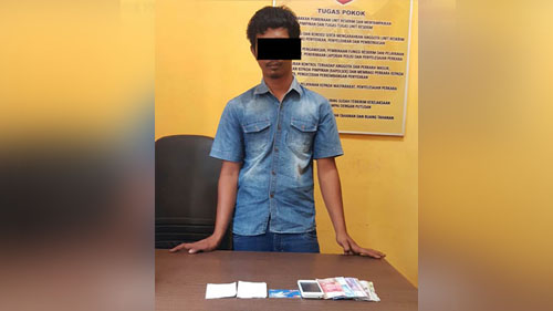 Anggota Polsek Bangkinang Kota Tangkap Seorang Penjudi