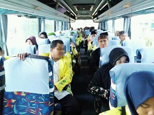 Kontingen Kafilah MTQ Inhil Bertolak Menuju Kota Dumai