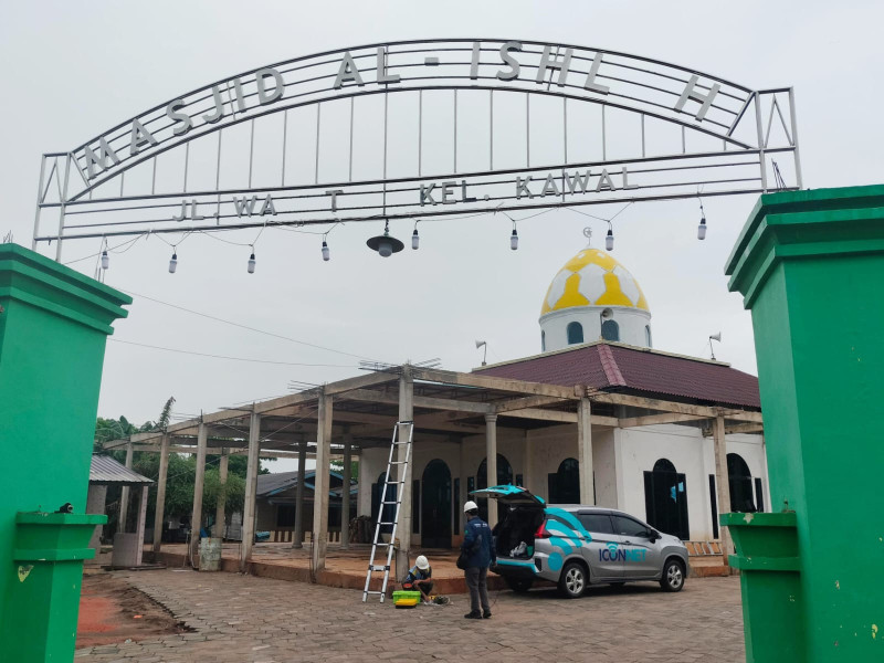 PLN Icon Plus-Kominfo Bintan Hadirkan Internet Cepat di Masjid Al-Ishlah Kijang