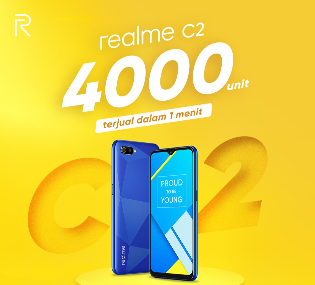 Hanya 4 Menit, Realme C2 Terjual 4 Ribu Unit