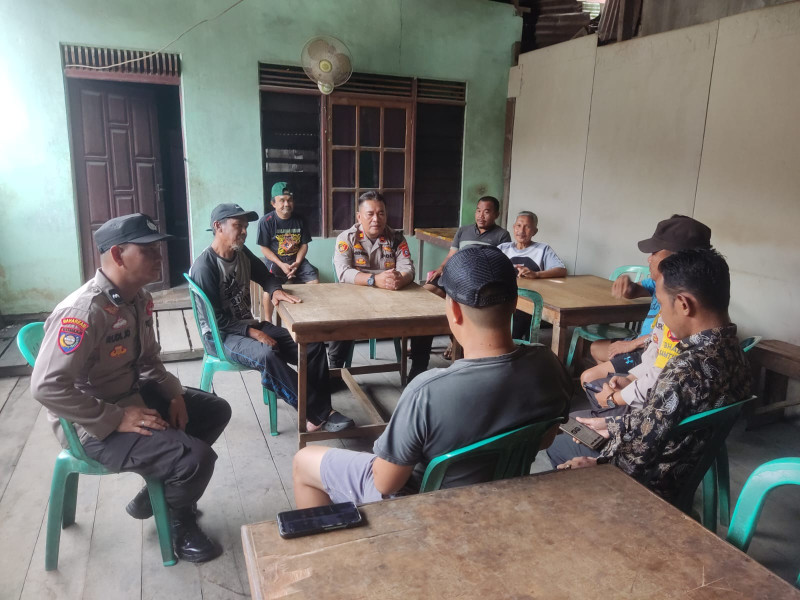Kapolsek Sungai Batang Gencar Lakukan Cooling System Jelang Pemilu Damai 14 Februari 2023