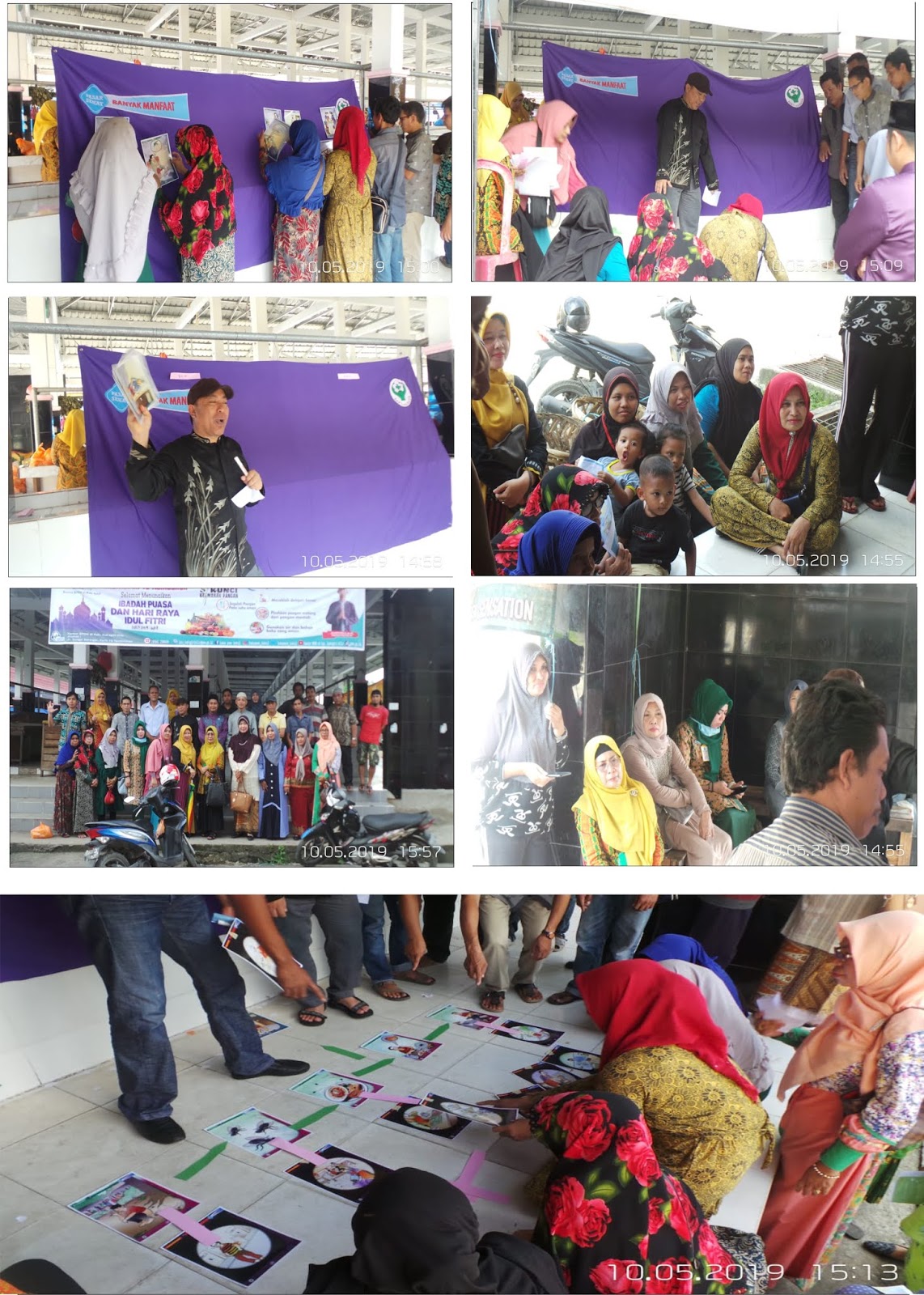 Giat Dinkes Inhil Implementasikan Pasar Sehat