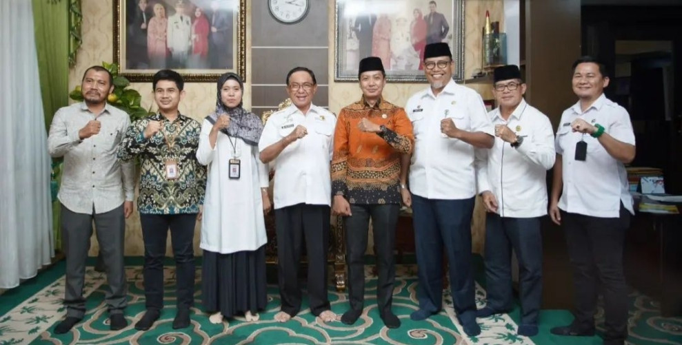Bupati HM Wardan Terima Kunjungan Bawaslu Inhil