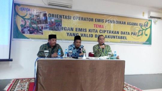 Kemenag Inhil Utus 7 Orang Mengikuti Orientasi Data Emis Pendais dan Keagamaan Islam
