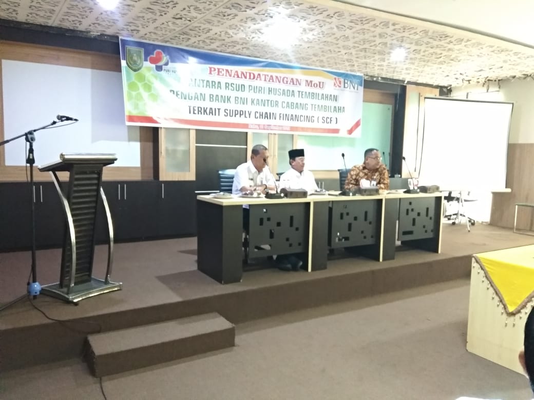 Teken MoU, Bank BNI Talangi Tunggakan BPJS di RSUD Puri Husada Tembilahan