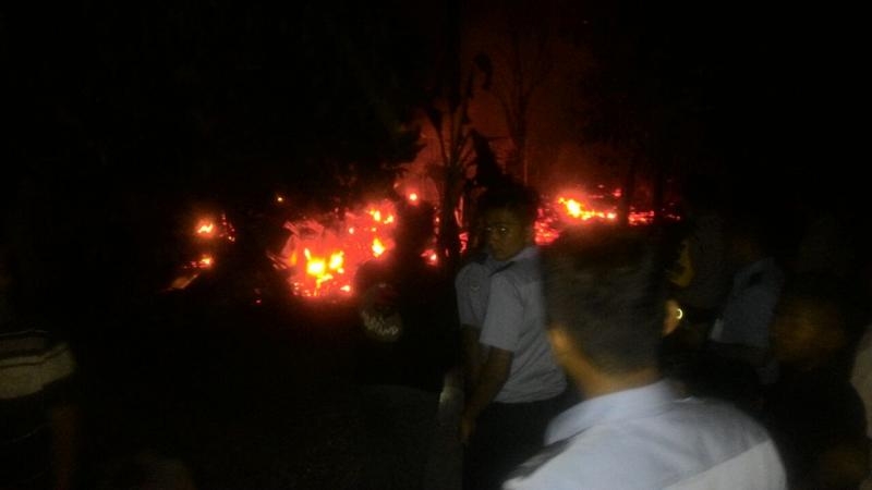 Usia Bakar Sampah Ditinggal Pergi, Rumah Jamal Dilalap Si Jago Merah