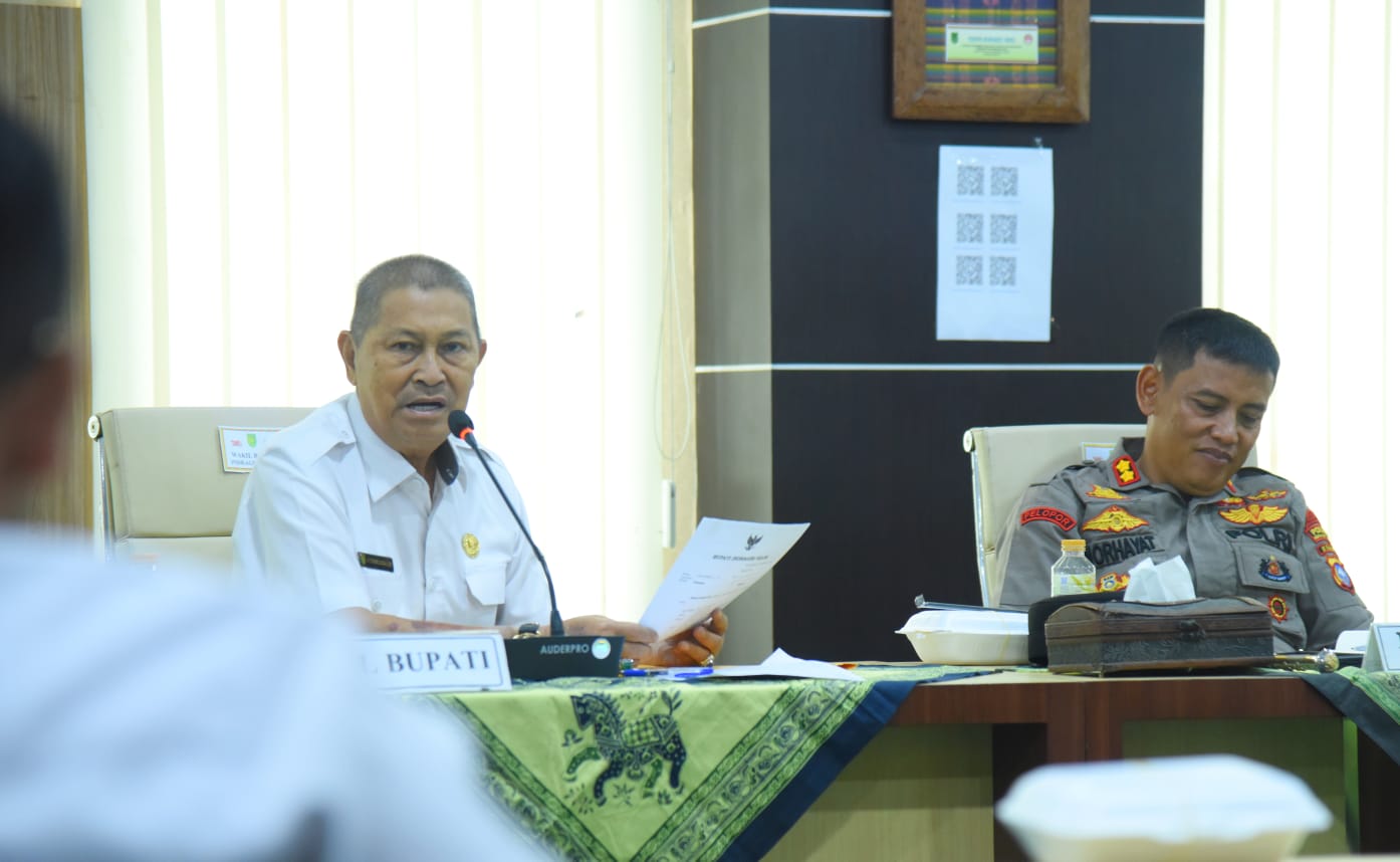 Wabup Inhil Pimpin Rakoor Bersama Unsur Forkopimda