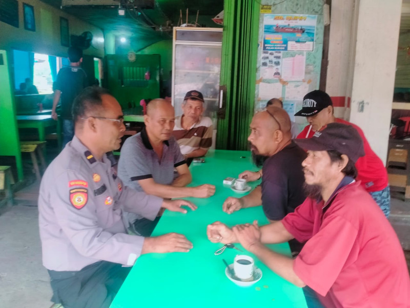 Bhabinkamtibmas Polsek GAS Ipda Herimon Laksanakan Cooling System Pemilu Damai