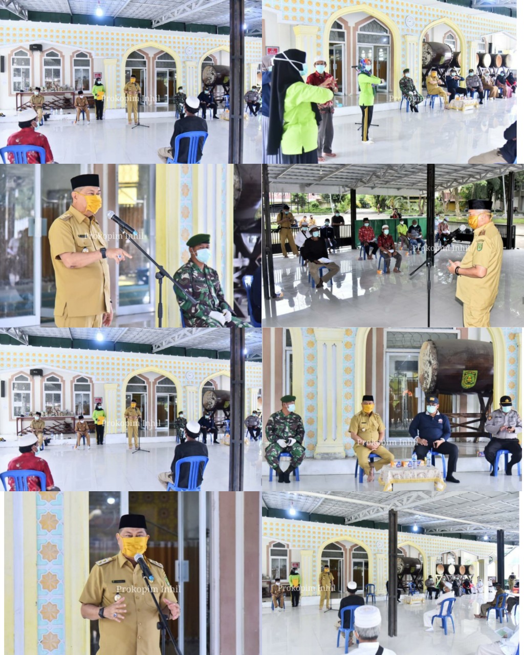 Tim Gugus Tugas Covid-19 Inhil Latih Seluruh Pengurus Mesjid dan Musholla Buat Disinfektan