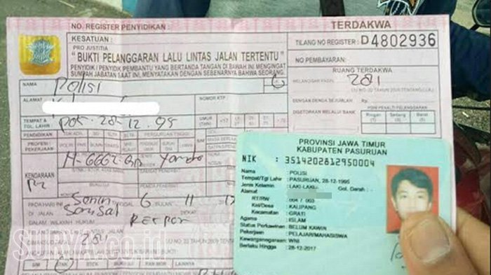 VIRAL! Meski Bernama 'Polisi', Pria ini Tetap Ditilang Polisi Saat Operasi Zebra