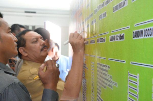 Sekda Inhil Ikuti Apel Kesiapan Satgas Darurat Penanggulangan Bencana Asap