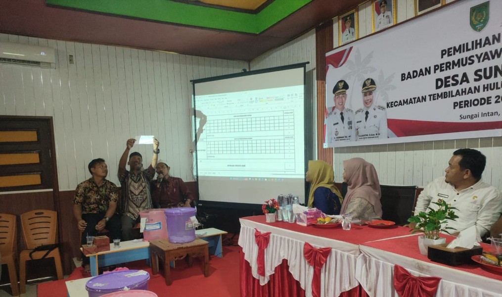 Penghitungan Suara Calon Anggota BPD Sungai Intan 2026-2034 Berlangsung Terbuka