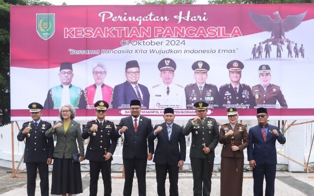 Ketua Sementara DPRD Inhil Bacakan Ikrar di Hari Kesaktian Pancasila tahun 2024