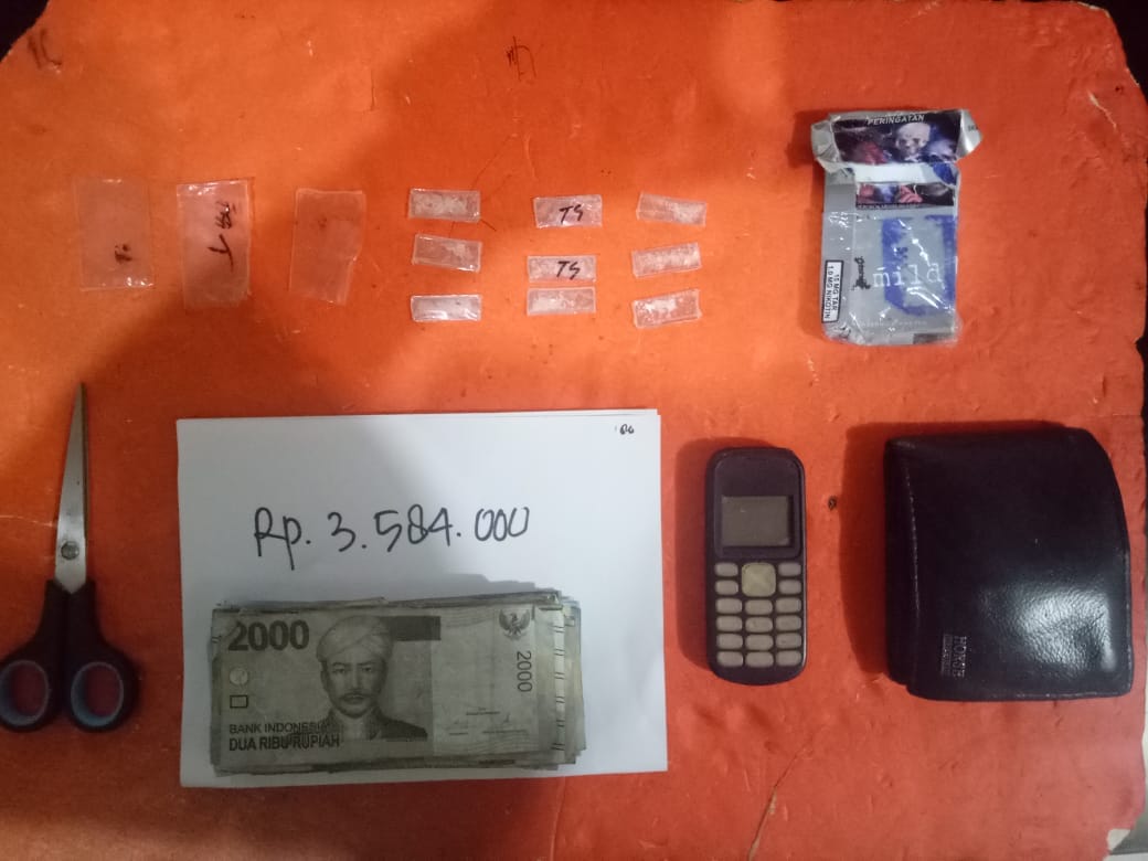 Pria Setengah Abad di Inhil Miliki 9 Paket Sabu