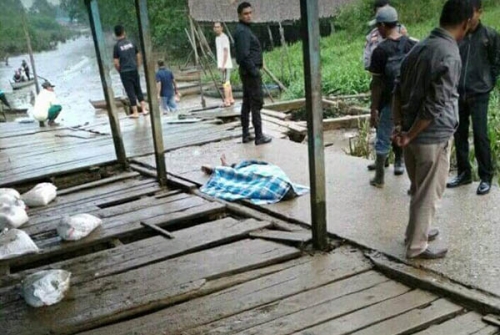 Warga Pekanarba Tembilahan Geger, Seorang Pria Berbaju Merah Ditemukan Kaku di Pelataran Pelabuhan