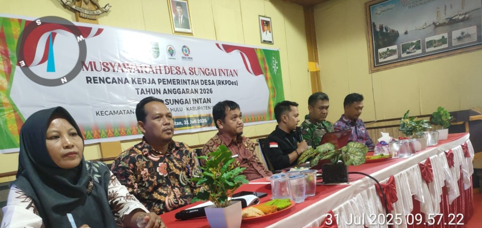 Pemdes Sungai Intan Gelar Musyawarah Desa untuk RKPDes 2026