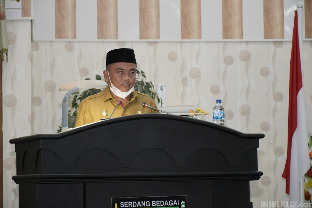 Darma Wijaya Sampaikan Nota Pengantar LKPJ Bupati Sergai Tahun 2020