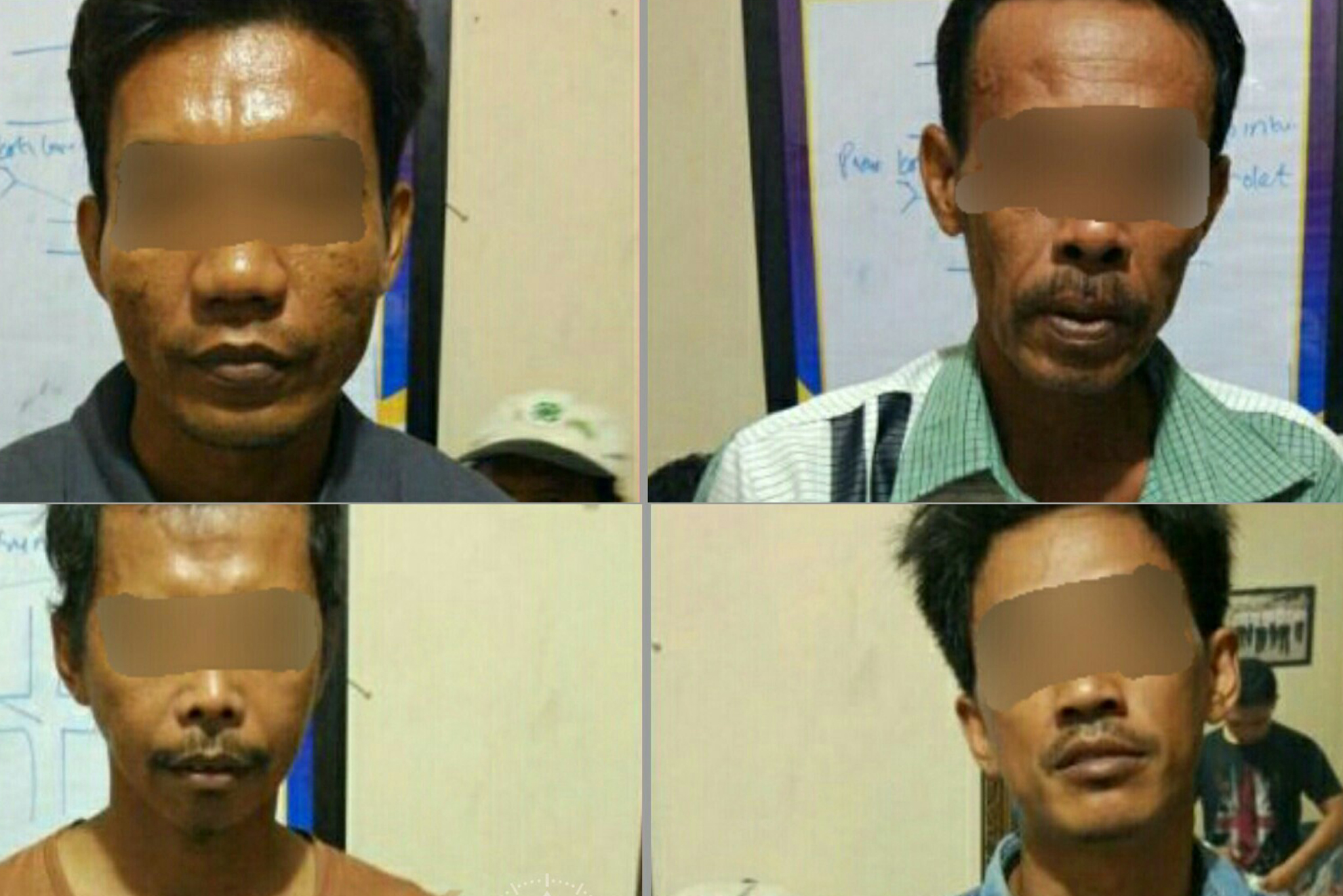 Lagi, 4 Orang Pejudi Klotok Di Inhil Ditangkap Polisi