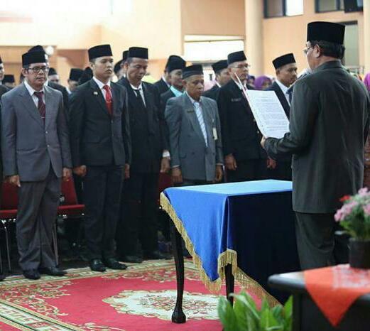 Rotasi Para Pejabat, Bupati Wardan Beri Target 100 Hari Kerja