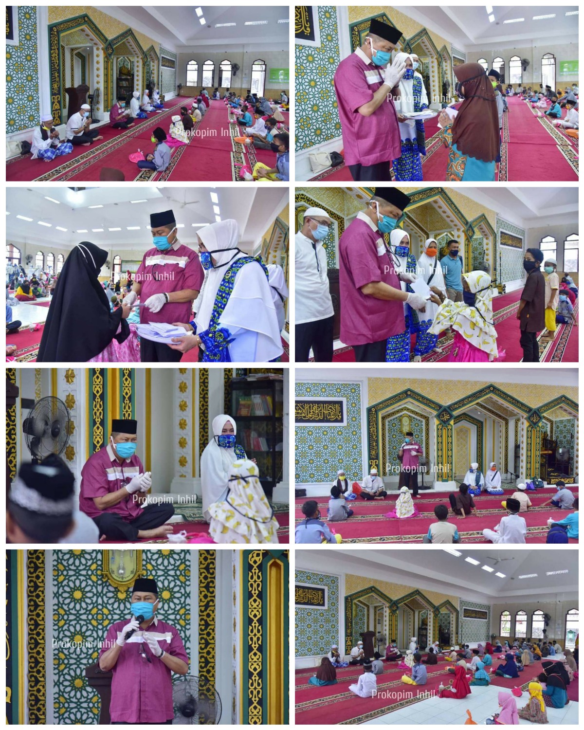Wabup Inhil Serahkan Sembako Untuk Anak Yatim
