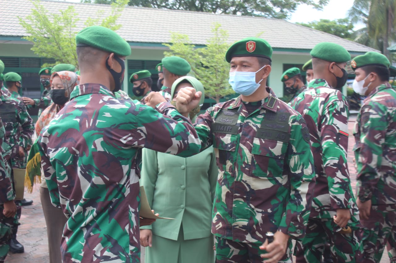 Kodim 0314 Inhil Lepas 35 Tamtama ke Satuan Cabang