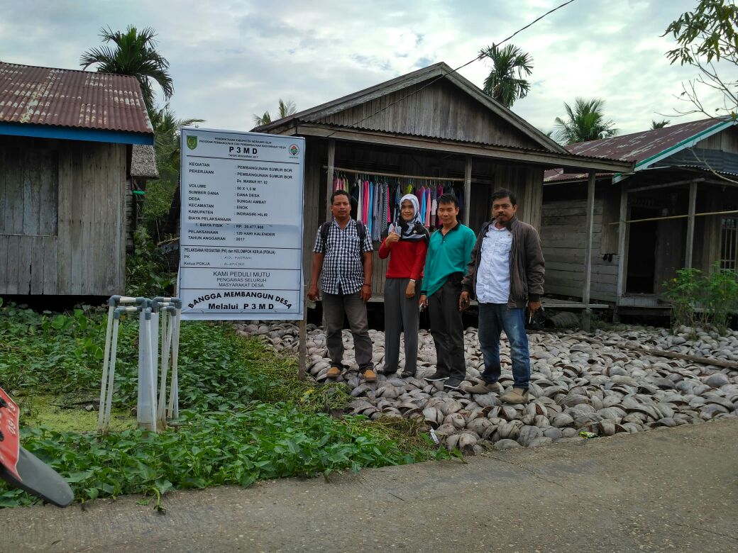 Desa Sungai Ambat Bangun 10 Titik Sarana Air Bersih Melaui Program  P3MD
