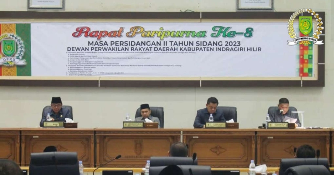 DPRD Inhil Laksanakan Paripurna ke-8 Masa Sidang II Tahun 2023