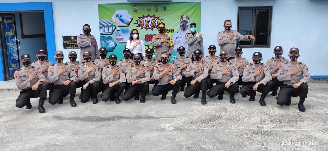Polres Serdang Bedagai Berikan Vaksin Sinovac Kepada 111 Personel